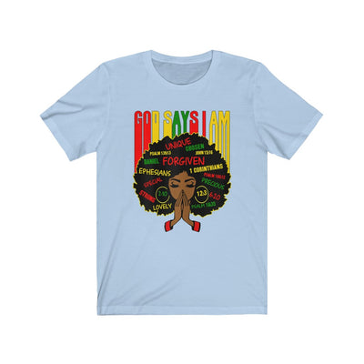 "GOD SAYS I AM" Afro Tee