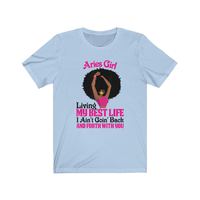 "ARIES LIVING BEST" Afro Tee