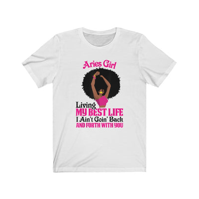 "ARIES LIVING BEST" Afro Tee