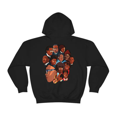 "Abstract Malcolm X" LEGENDS Hoodie(BLACK)