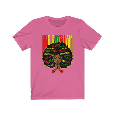 "GOD SAYS I AM" Afro Tee