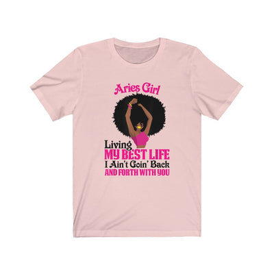 "ARIES LIVING BEST" Afro Tee