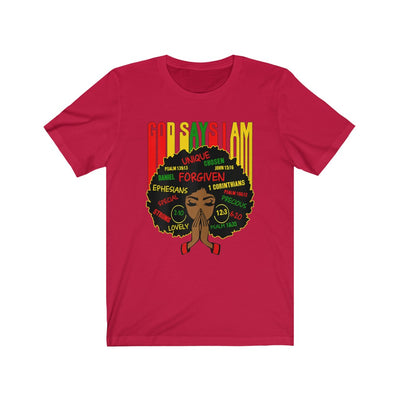 "GOD SAYS I AM" Afro Tee