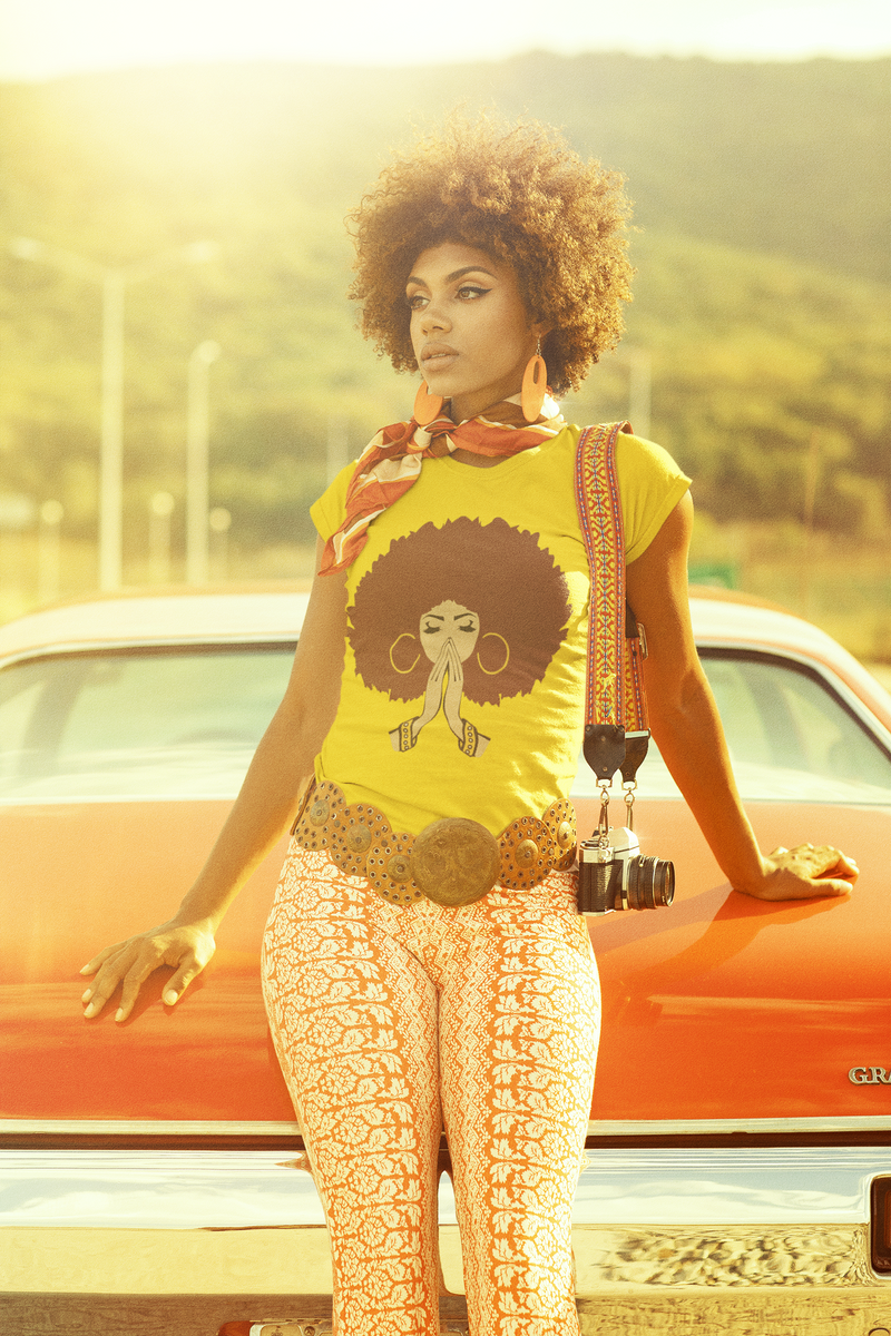 "PEACEFUL" Afro Tee