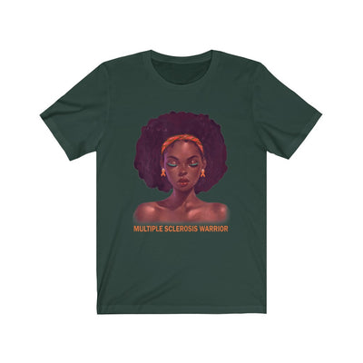 "MULTIPLE SCLEROSIS WARRIOR" Afro Tee