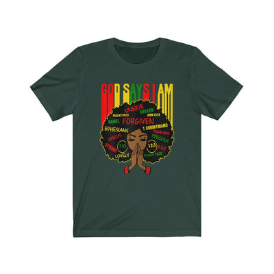 "GOD SAYS I AM" Afro Tee