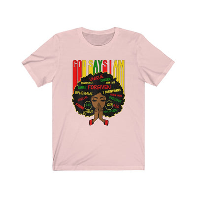 "GOD SAYS I AM" Afro Tee