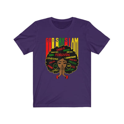 "GOD SAYS I AM" Afro Tee