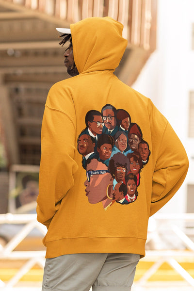 "Abstract Malcolm X" LEGENDS Hoodie(GOLD)