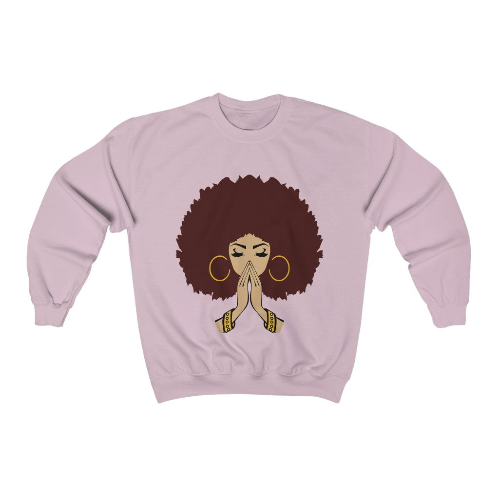"PEACEFUL" Afro Pullover