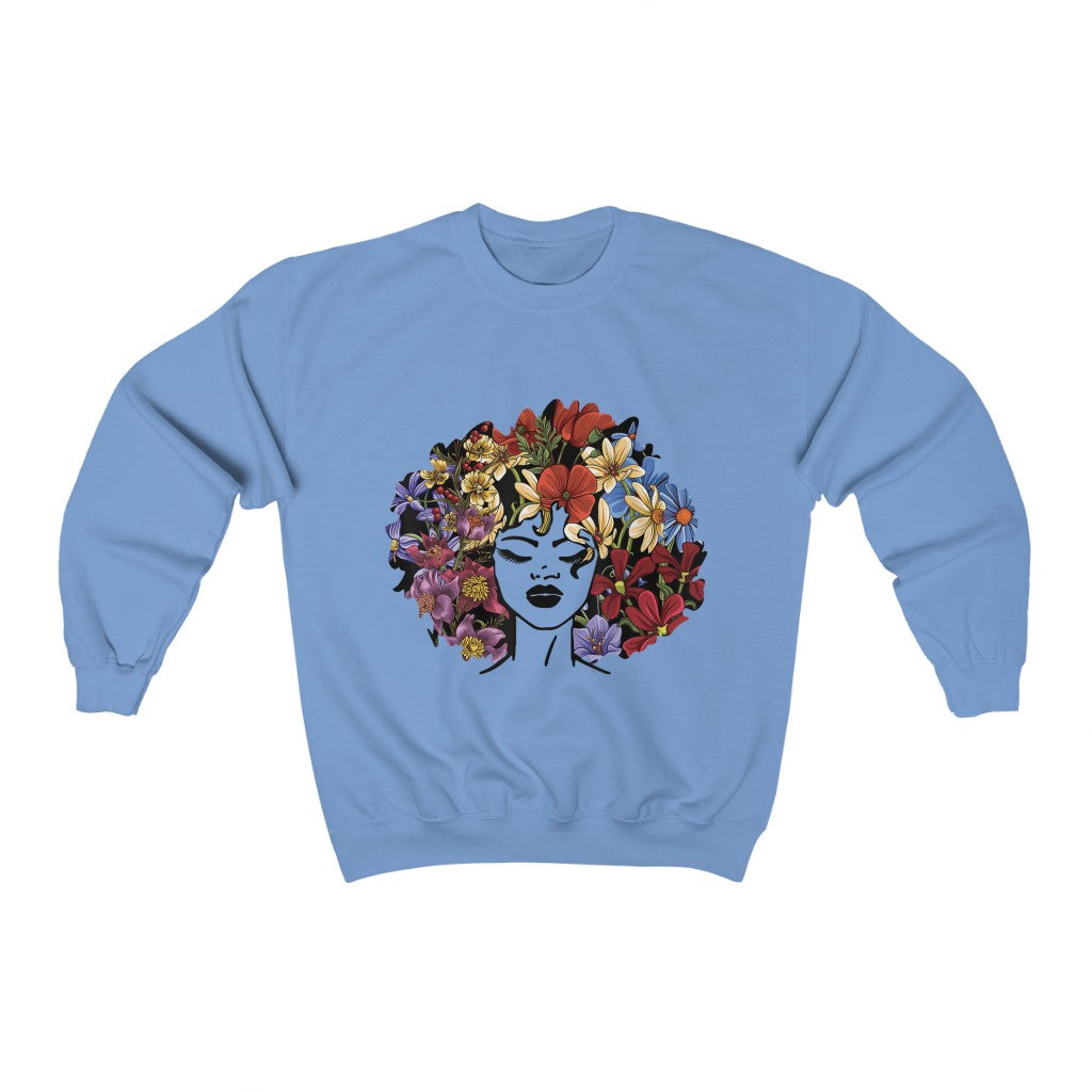 "BLOSSOMed" Afro Pullover