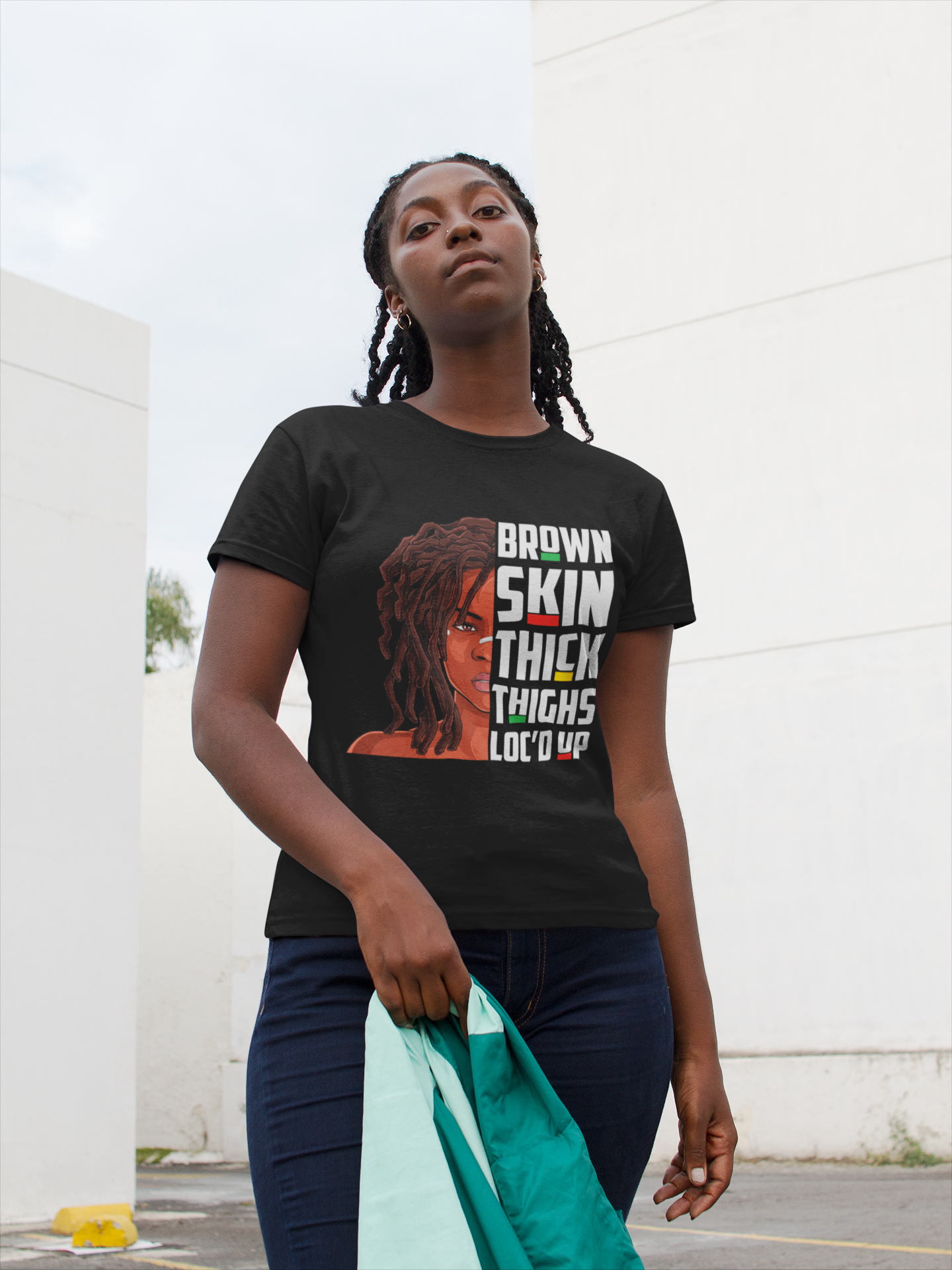 "BROWN & THICK" Afro Tee