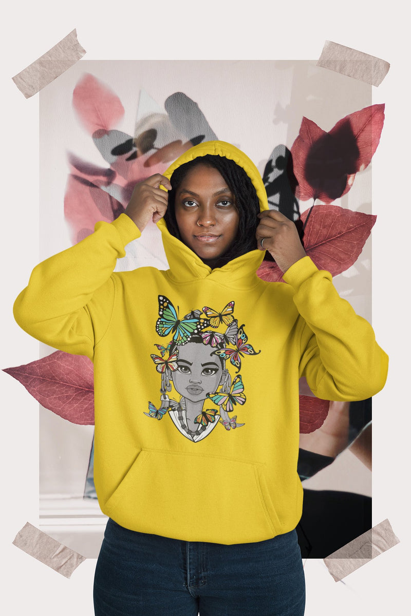 "BLOSSOM & FLY" Afro Hoodie