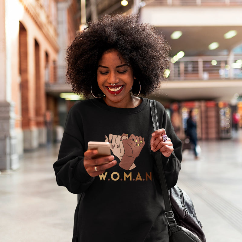 "#WOMAN" Woman Pullover