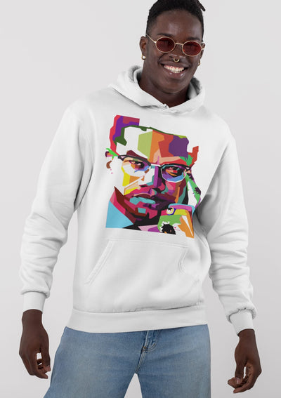 "Abstract Malcolm X" LEGENDS Hoodie(WHITE)