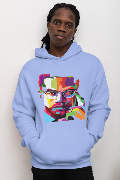 "Abstract Malcolm X" LEGENDS Hoodie(BLUE)