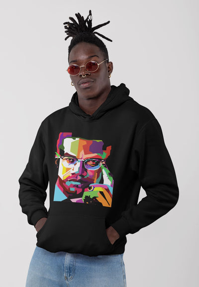 "Abstract Malcolm X" LEGENDS Hoodie(BLACK)