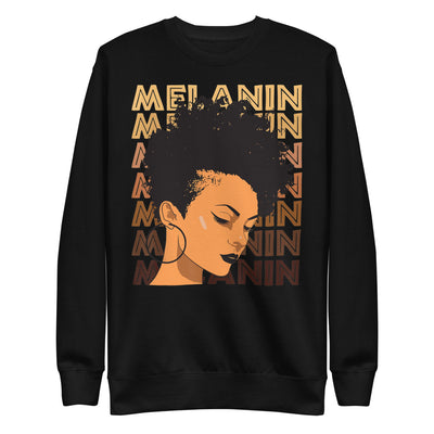 "MELANIN QUEEN" Afro Fleece Pullover