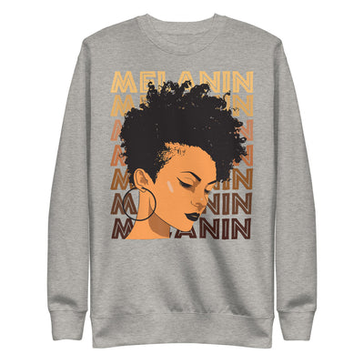 "MELANIN QUEEN" Afro Fleece Pullover